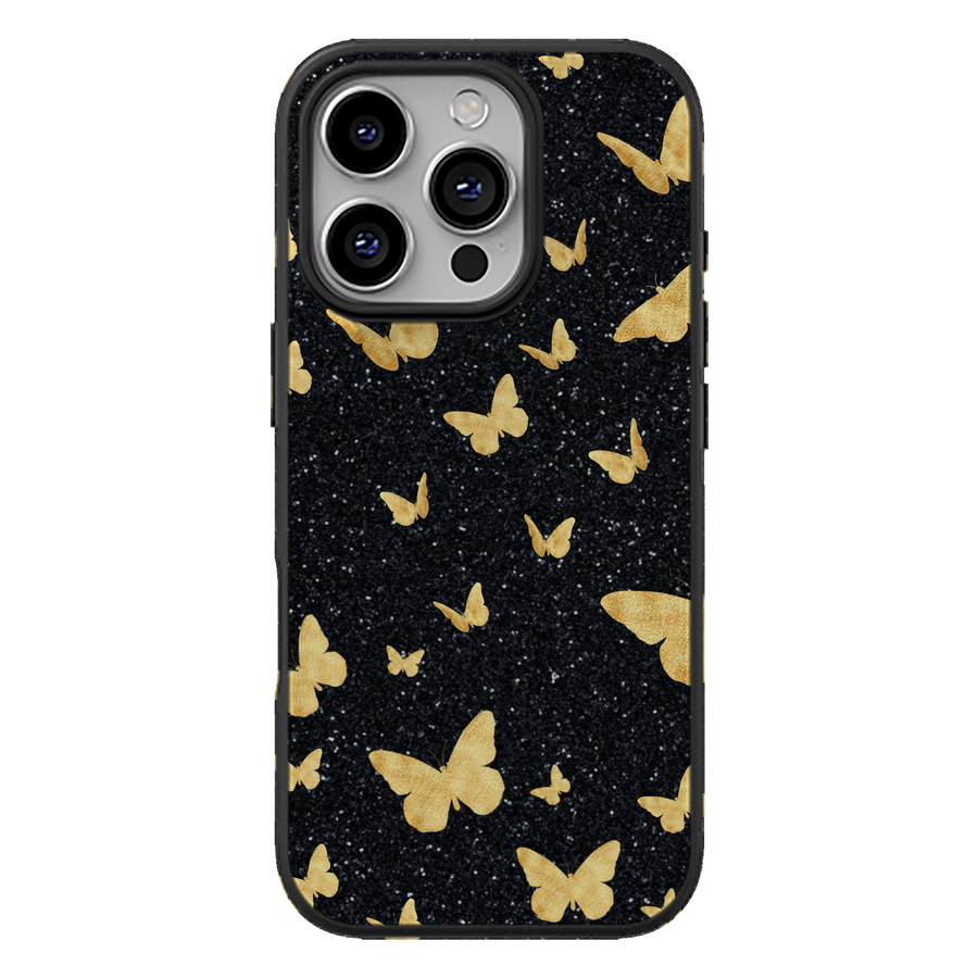 Golden Night Butterfly Phone Case