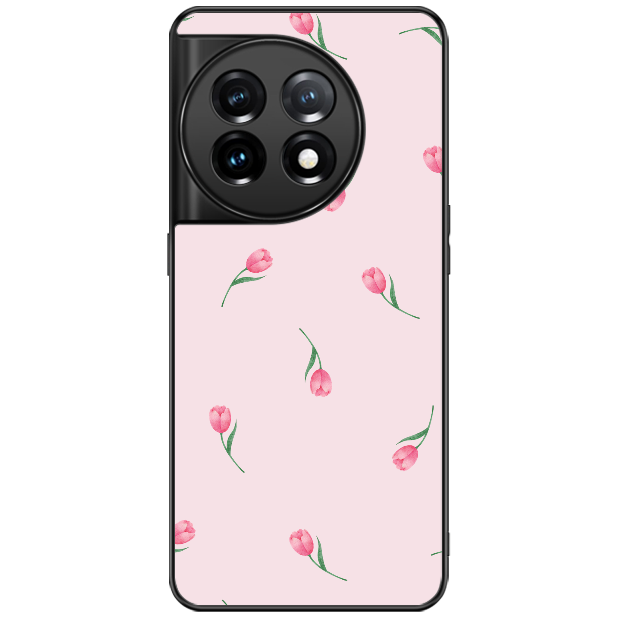 Pink Tulips Floral Phone Case | Winky Cats