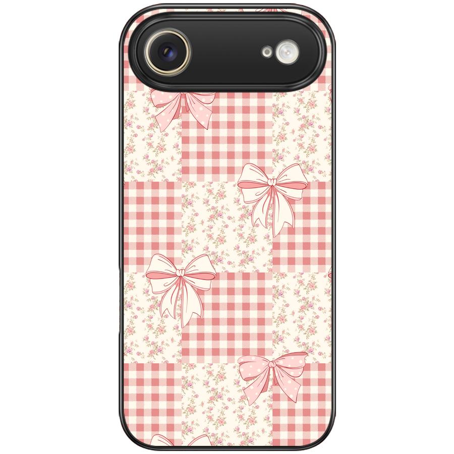 Picnic Patchwork Bow Phone Case