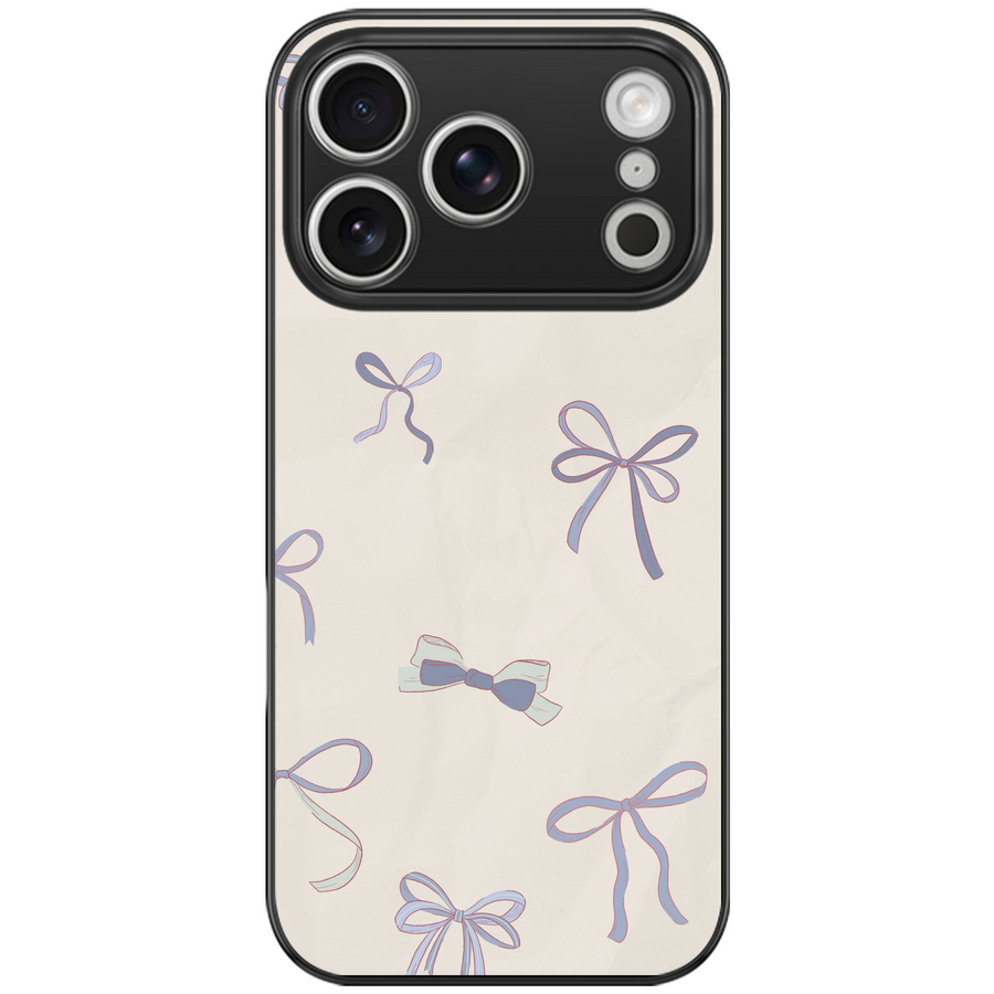 Lilac Bow Sketch Coquette Phone Case