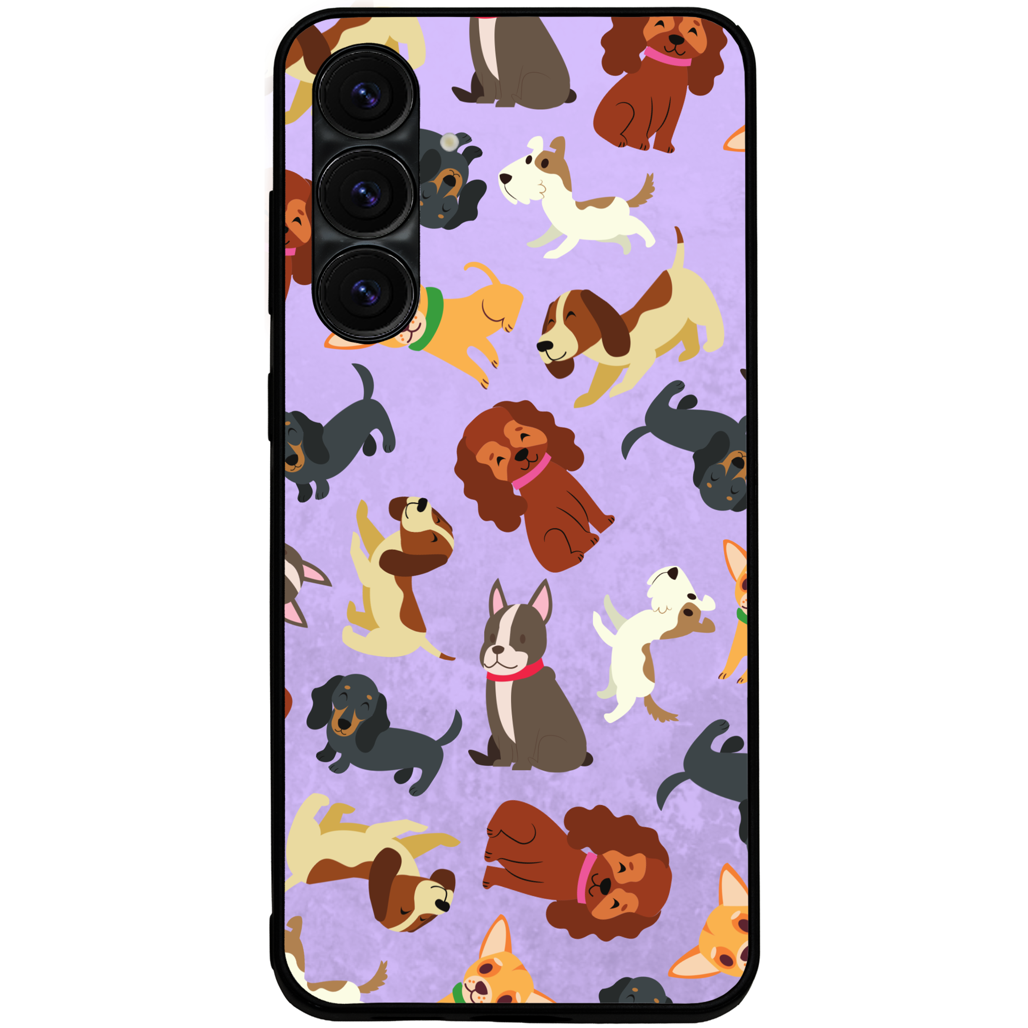 Puppy Party Glossy Phone Case | Winky Cats