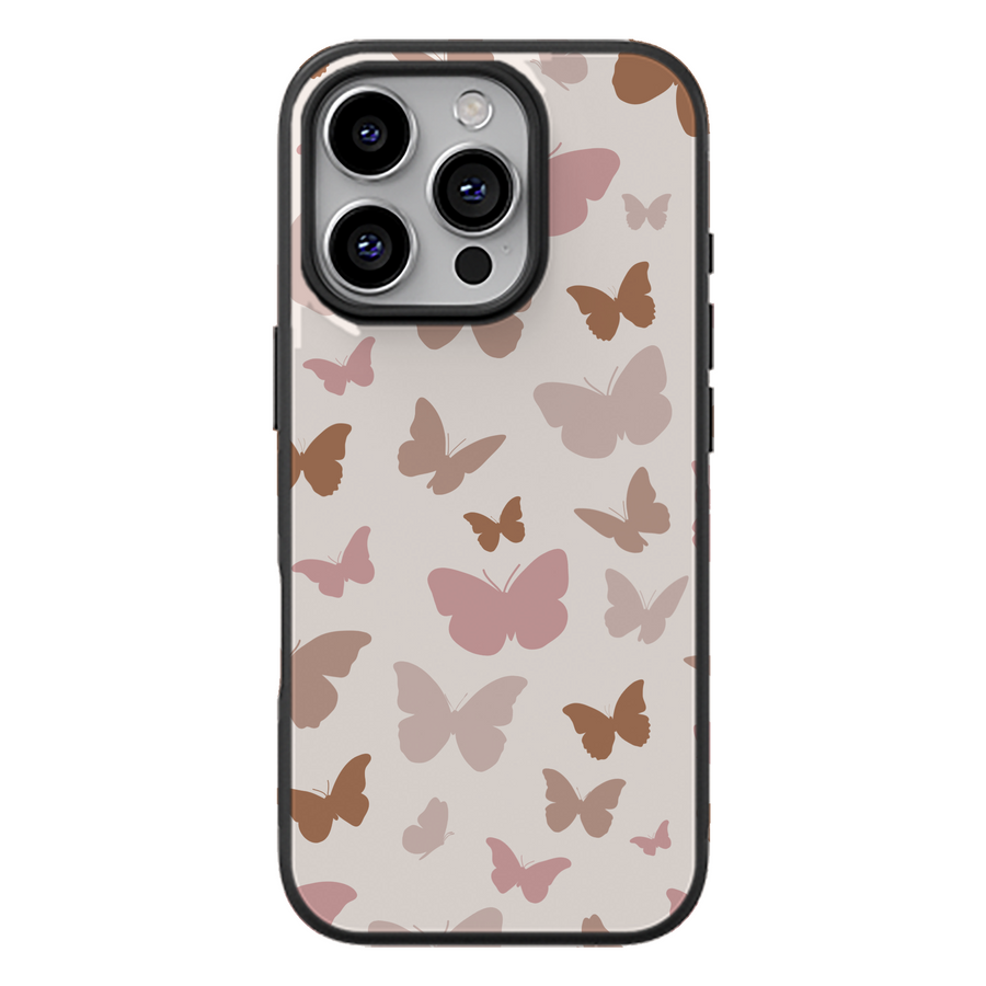 Blush Silhouette Butterfly Phone Case