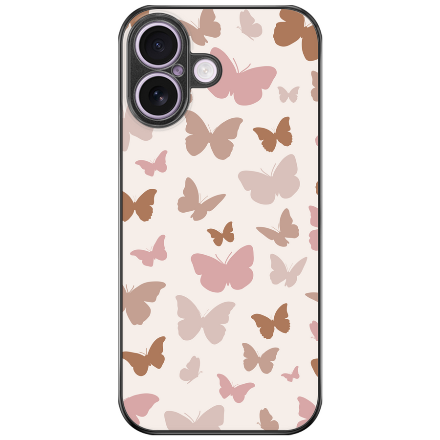 Blush Silhouette Butterfly Phone Case