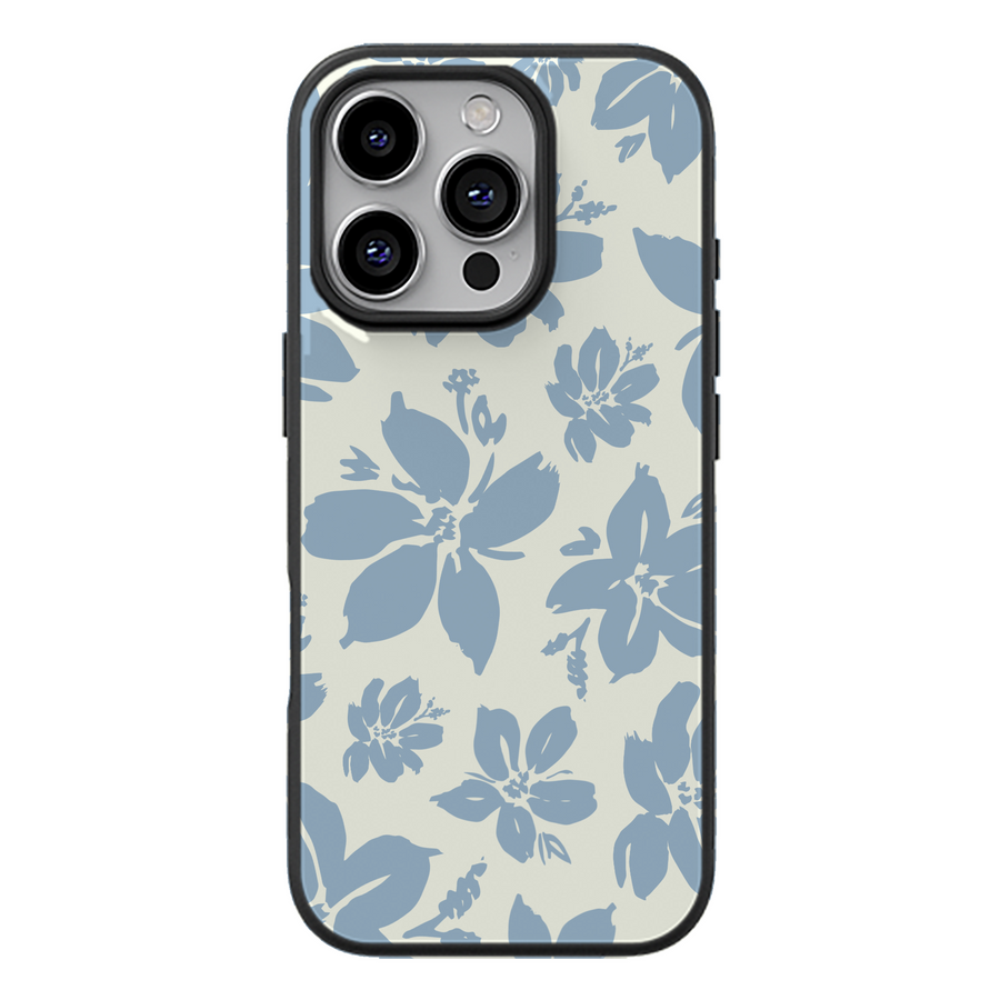Blue Floral Aesthetic Phone Case