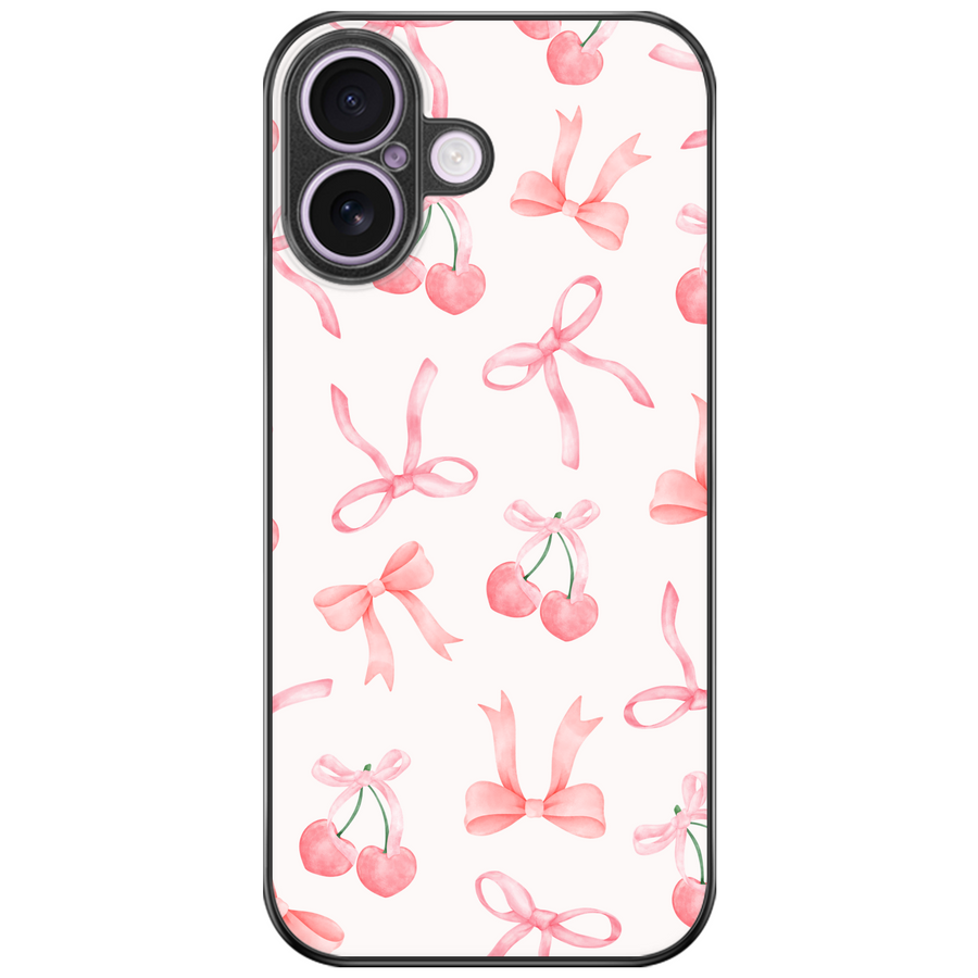Cherry Coquette Bow Phone Case