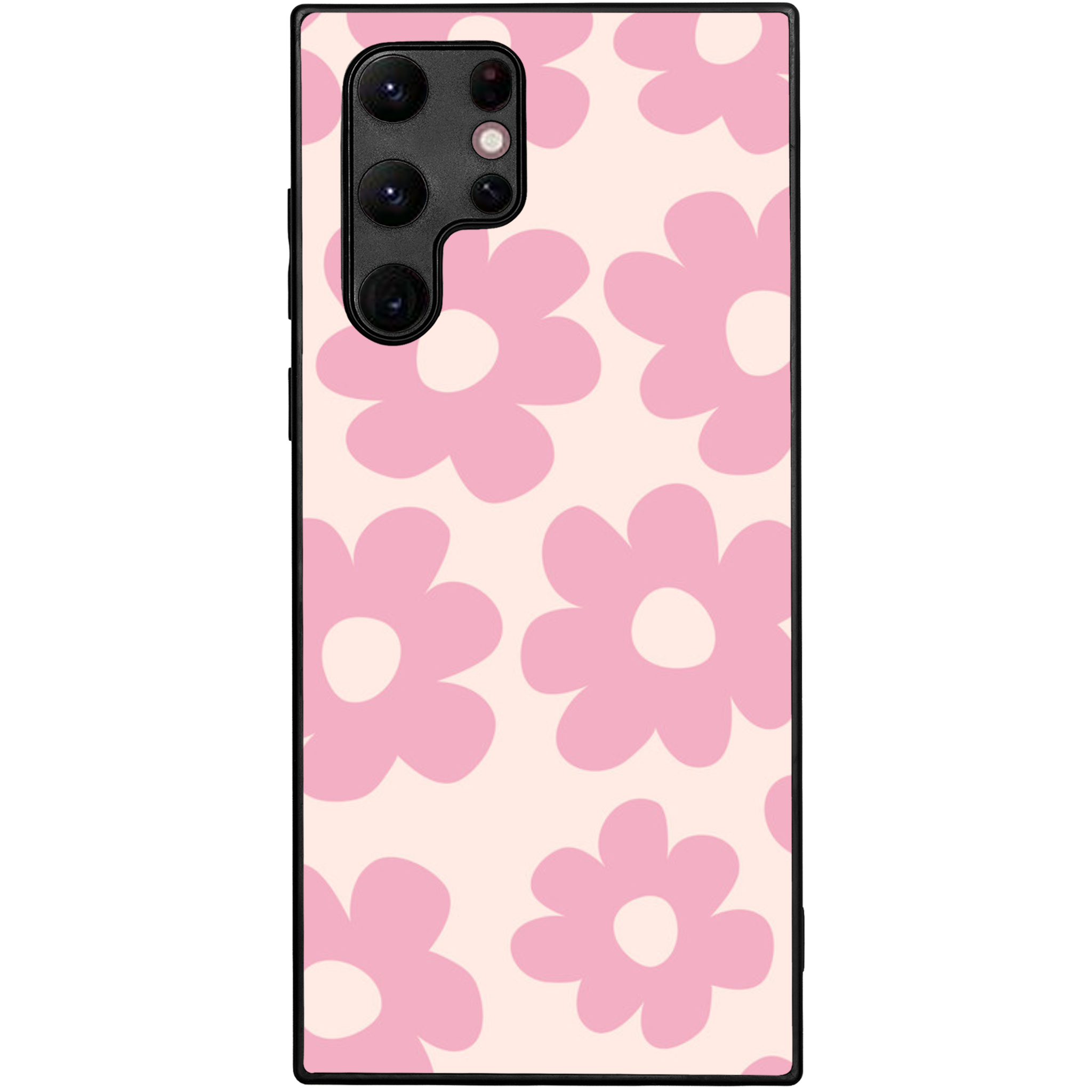 Retro Pink Daisy Floral Phone Case | Winky Cats