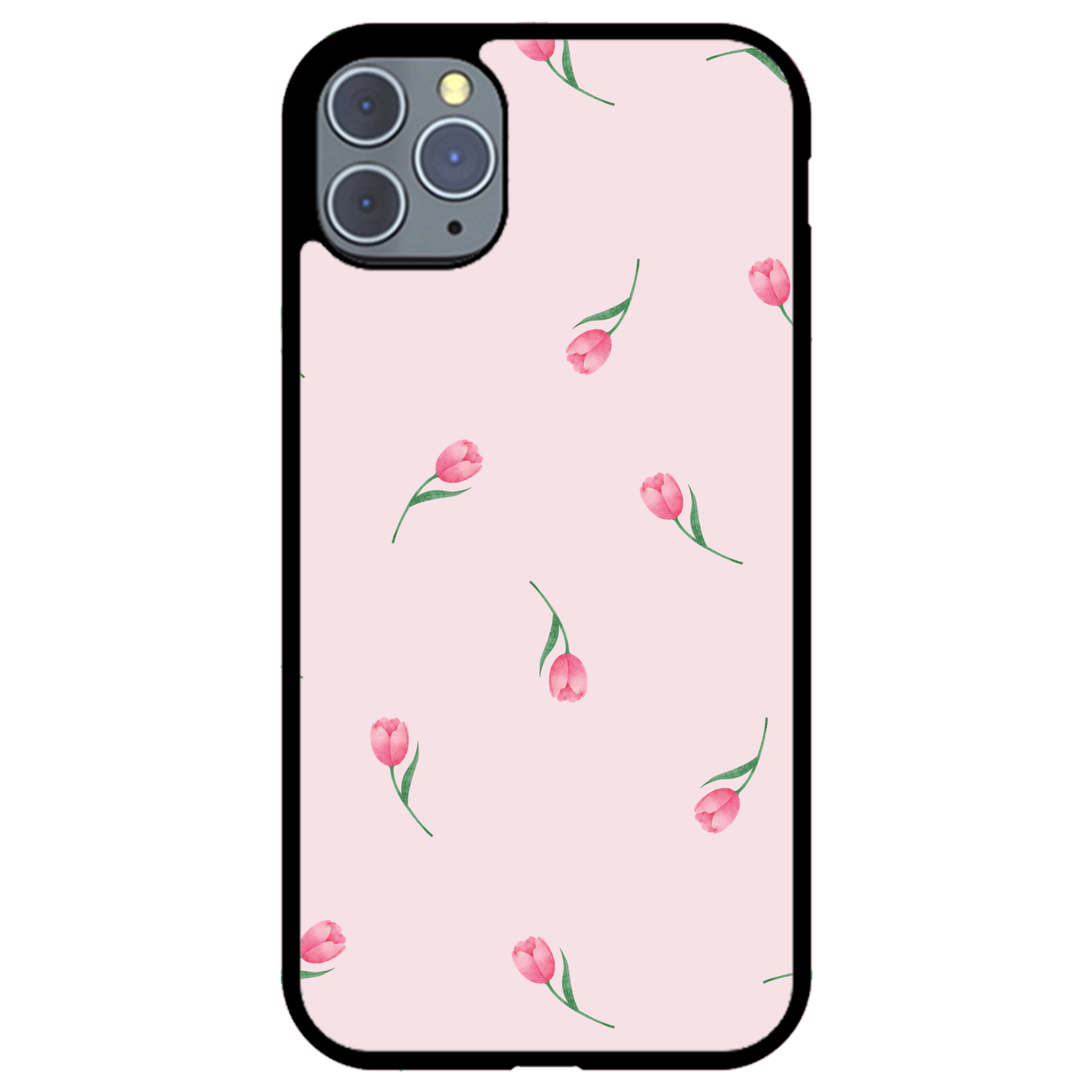 Pink Tulips Floral Phone Case | Winky Cats