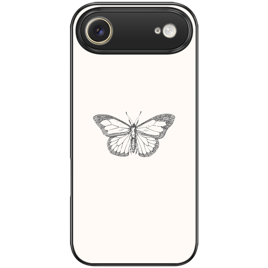 Sketched Butterfly Minimalist Phone Case