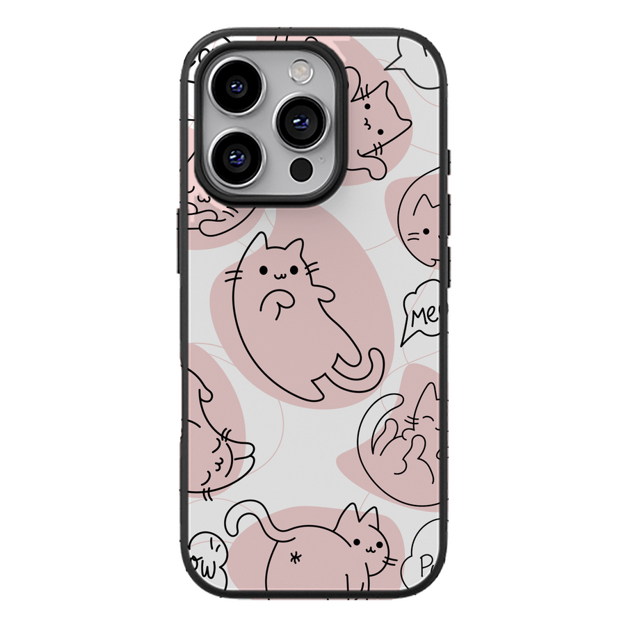 Cute Cat Line Art Phone Case