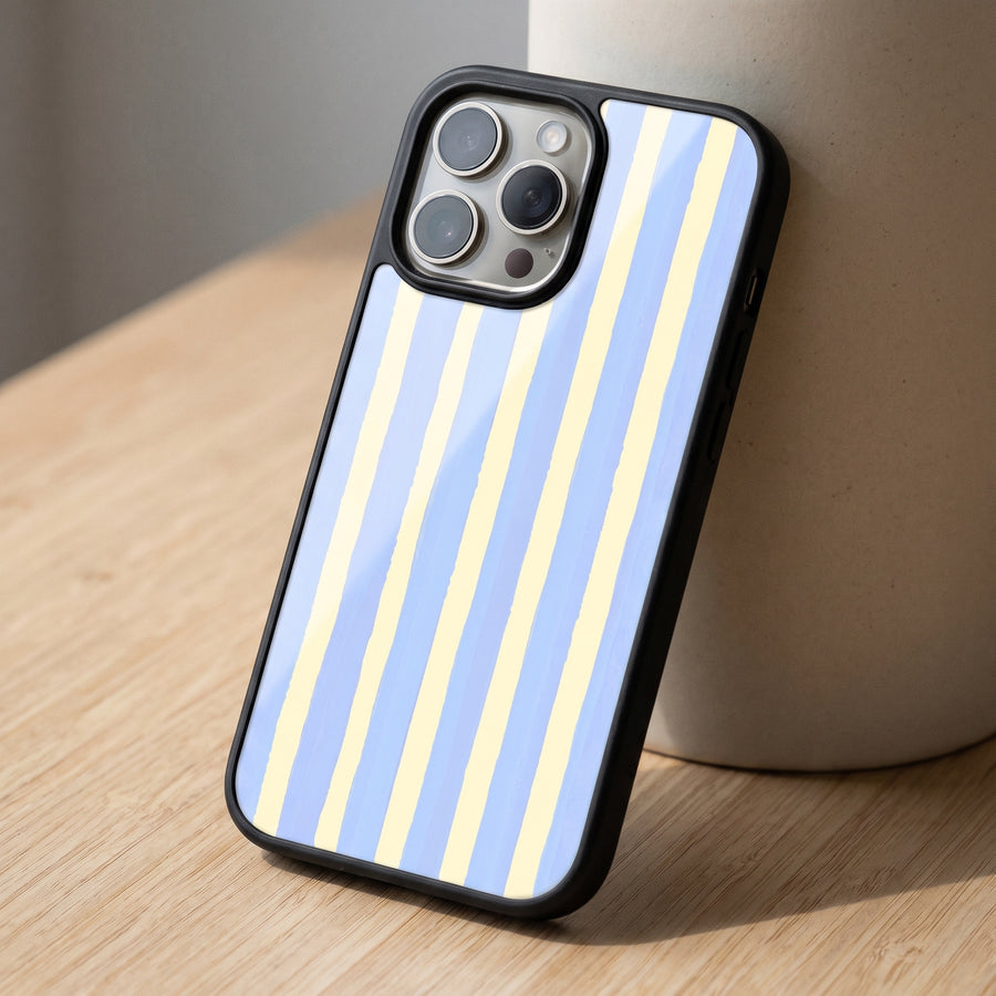 Blue Stripe Aesthetic Phone Case