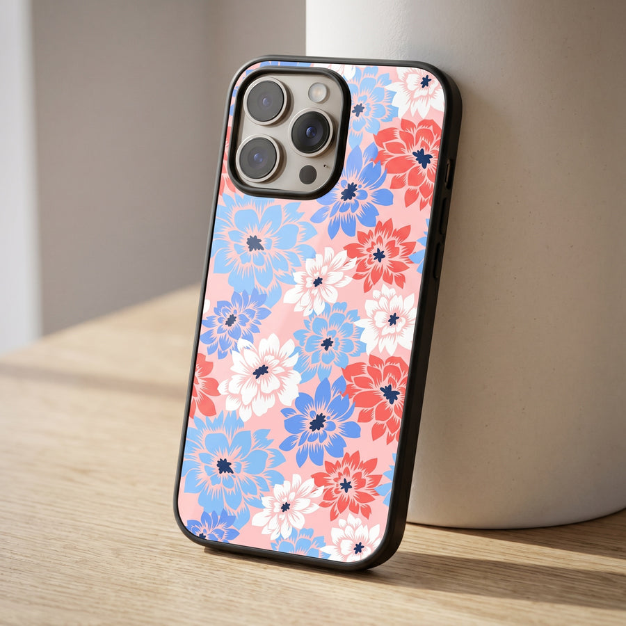 Coral Floral Aesthetic Phone Case