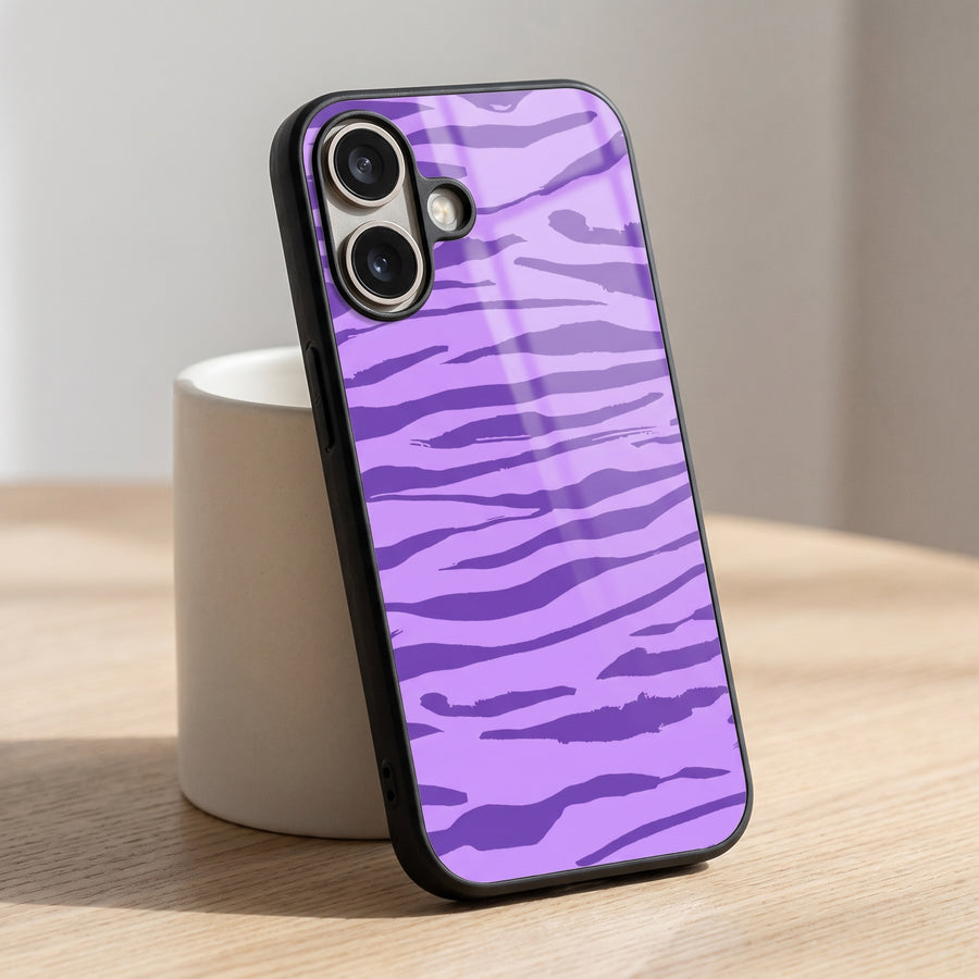 Purple Zebra Aesthetic Phone Case