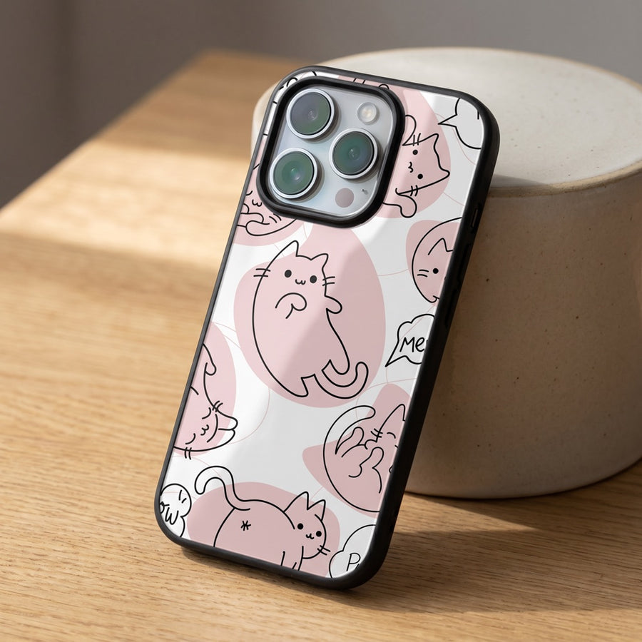 Cute Cat Line Art Phone Case