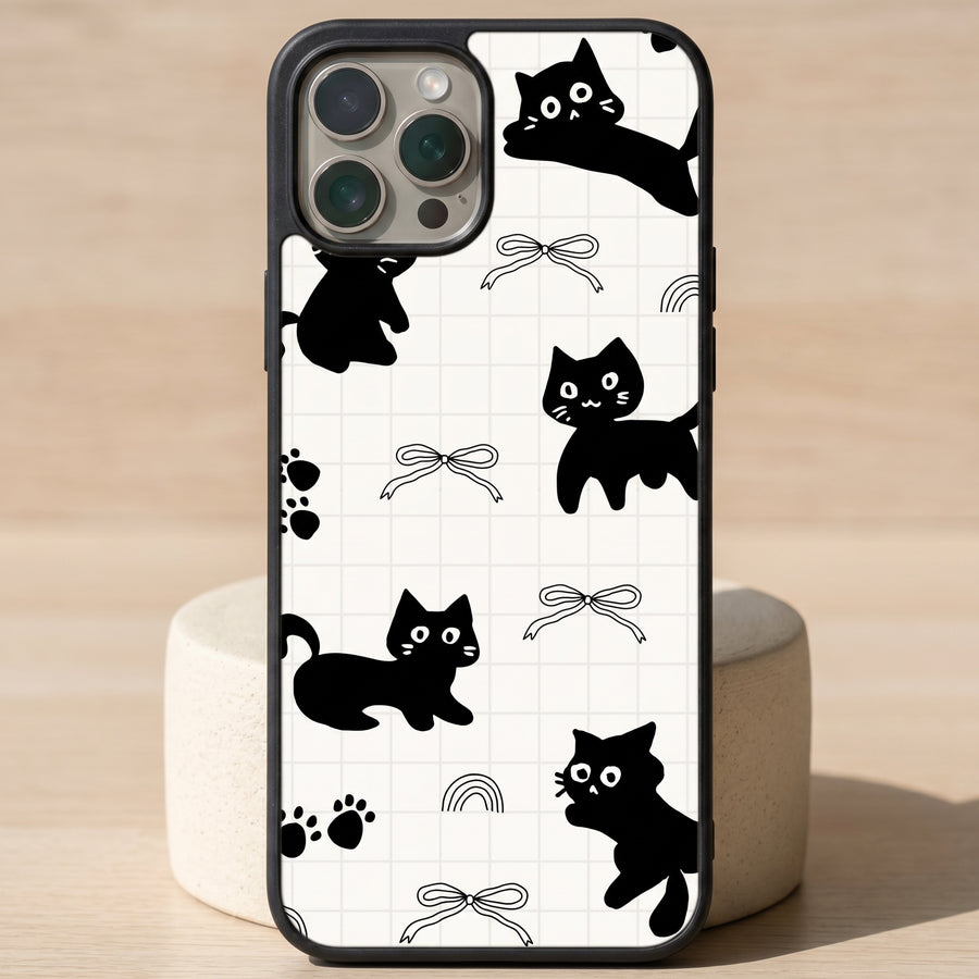 Black Cat Aesthetic Phone Case