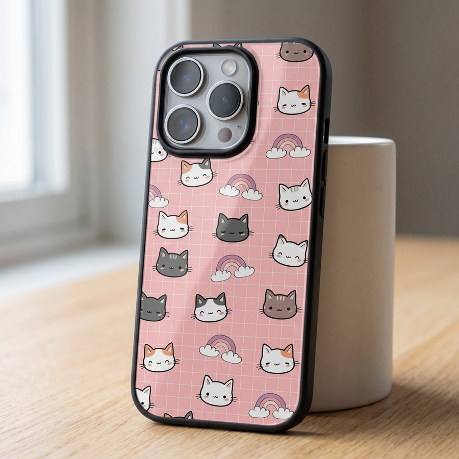 Rainbow Kitten Aesthetic Phone Case