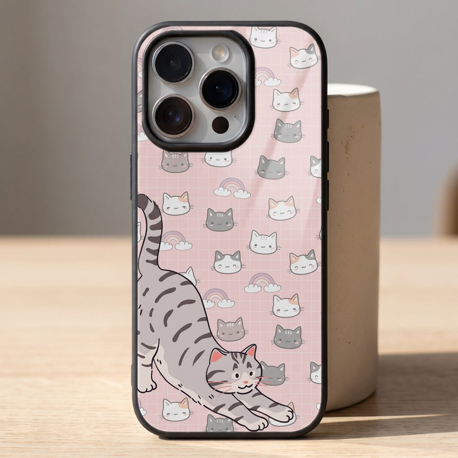 Cute Tabby Cat Aesthetic Phone Case